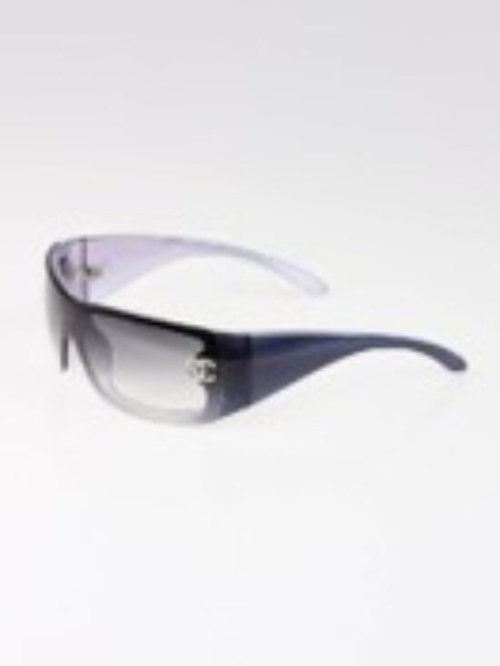Chanel Blue Ombre Gradient Tint CC Logo Sunglasses 5088